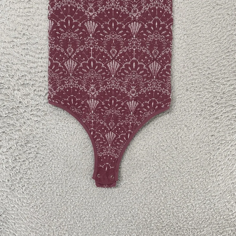 Intimately Free People Bodysuit Womens XS/S Lace Tank Thong With Love Floral